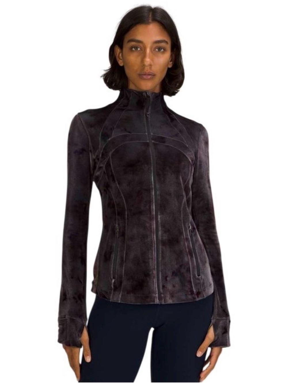 Lululemon Define Jacket Velour Interstellar Dark Grey Multi size 12 W4BSLS